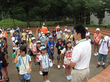 さしま少年自然の家・寺田先生あいさつの写真"