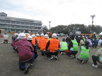 地域防災訓練の写真"