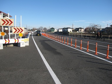 開通した都市計画道路「桜町・上辺見線」の写真"